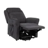 New York Dual Motor Riser Recliner in Graphite Grey
